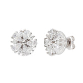 Flower Zircon Diamond Pendant Set - silvermark